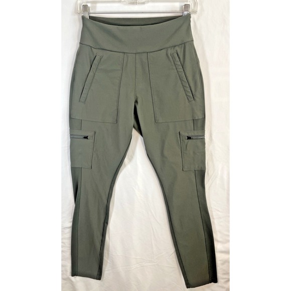 Athleta Pants - Athleta Headlands Hybrid Cargo Tight Leggings Peat Zippered Pockets S ize 4